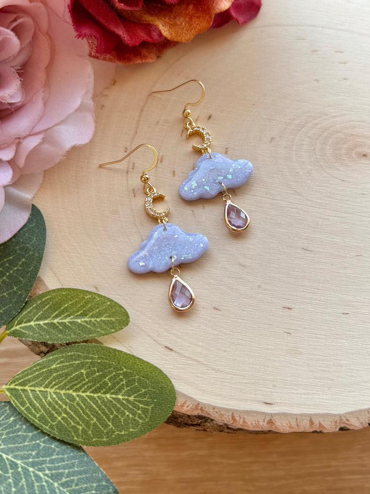 Lavender Moonlit Showers Earrings