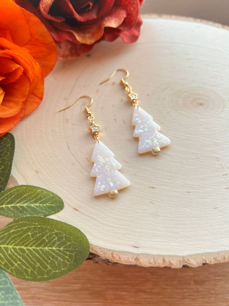 Opal Christmas Tree with Star Charm