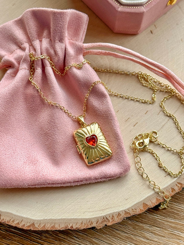 Red Heart Locket Pendant