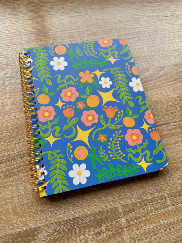 Floral Star - Small Notebook