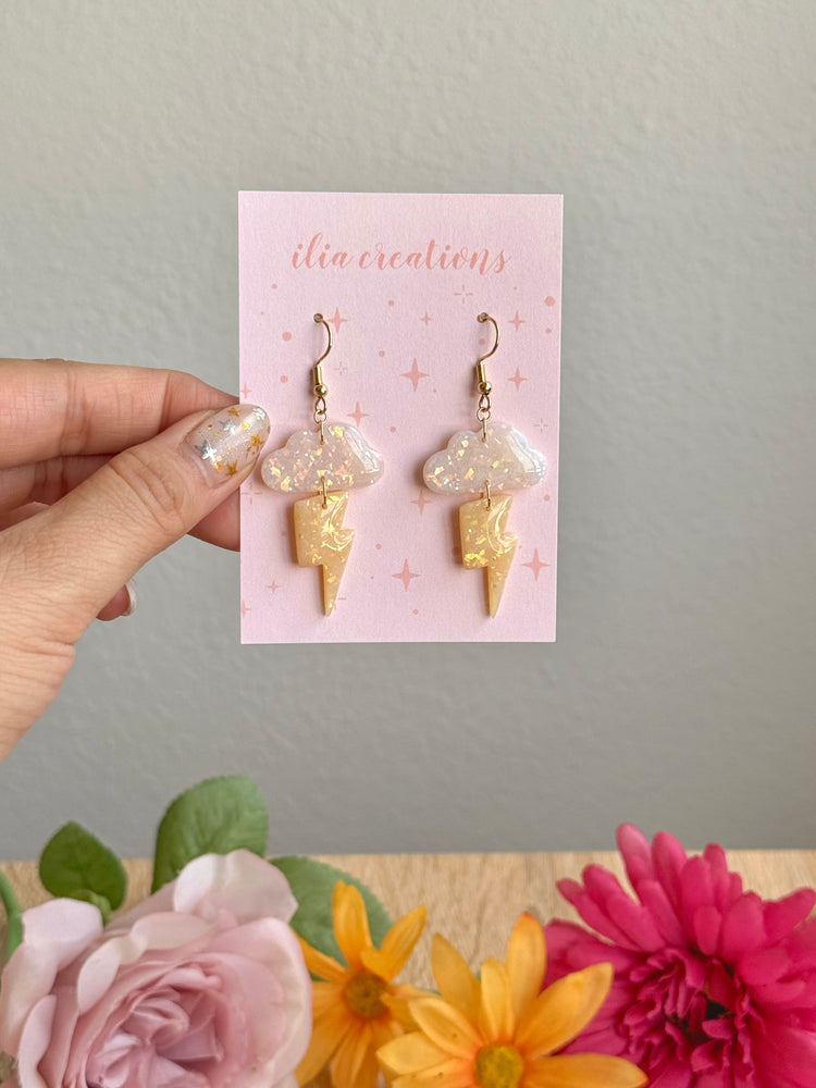 Opal Storm Cloud Earrings