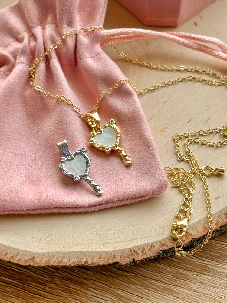 Heart Mirror Necklace