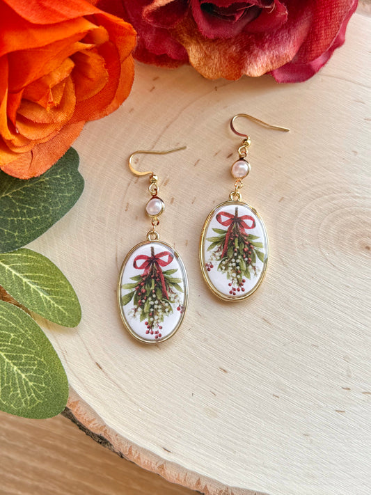 Enchanted Mistletoe Oval Drops