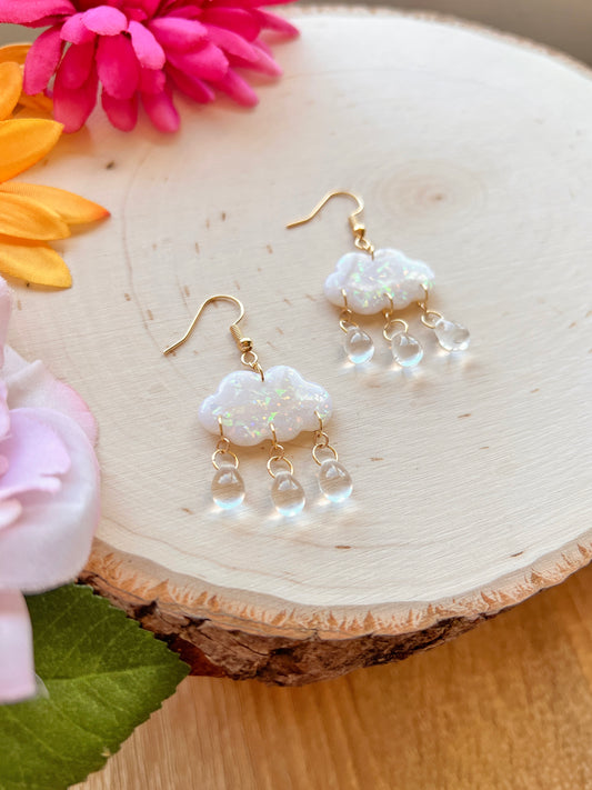 Opal Magical Rain Cloud Earrings