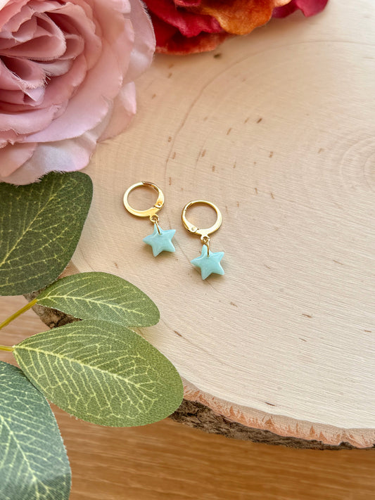 Tiny Sky Blue Star Huggies