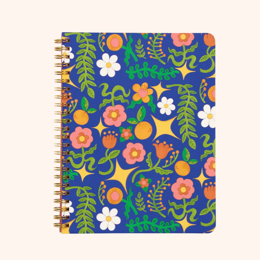 Floral Star - Small Notebook