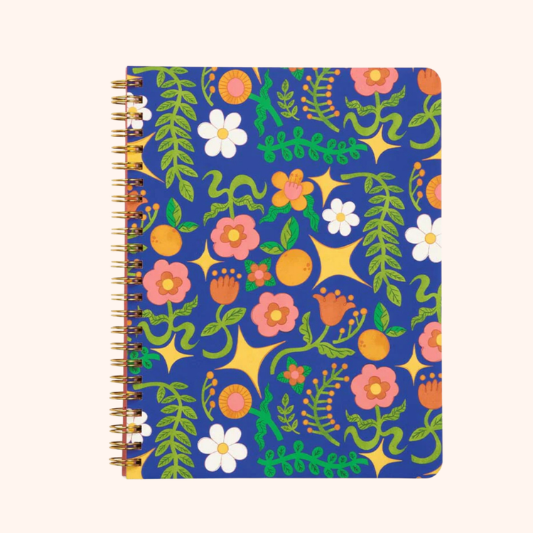 Floral Star - Small Notebook
