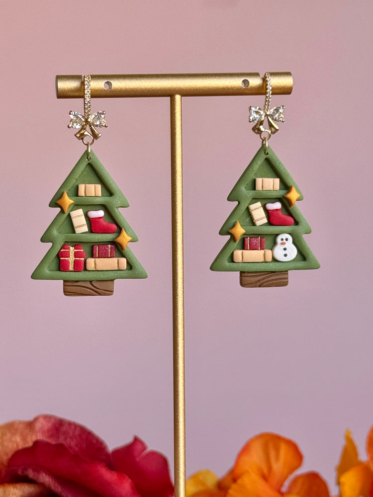 Storybook Christmas Tree Earrings