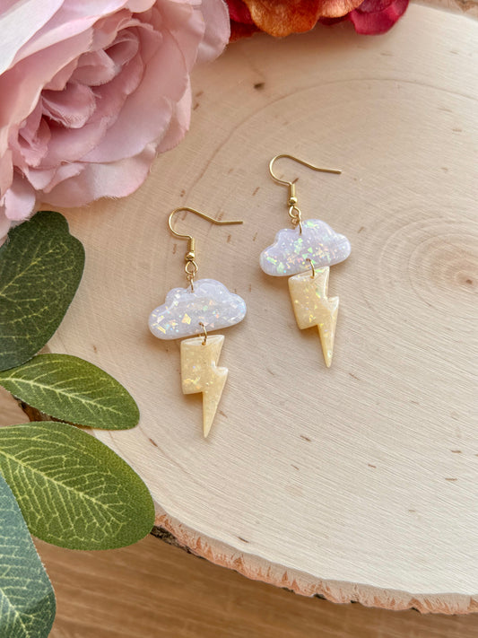 Opal Storm Cloud Earrings