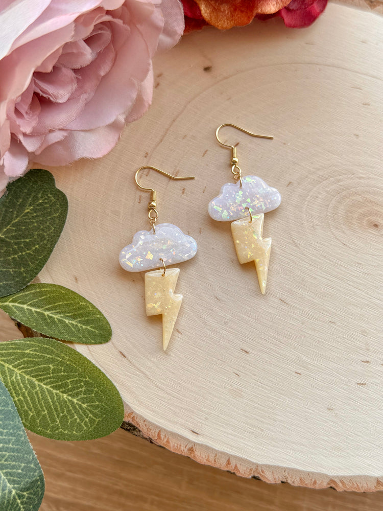 Opal Storm Cloud Earrings