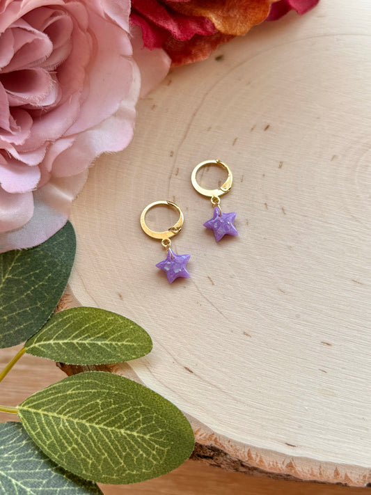 Tiny Purple Skies Star Huggies