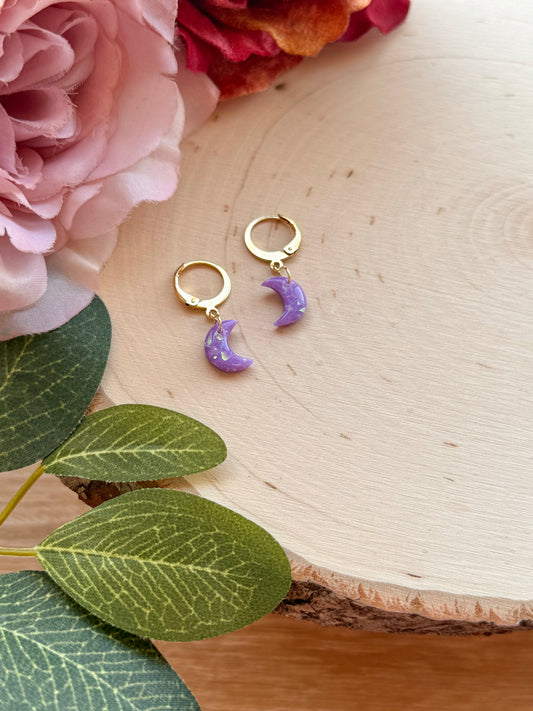 Tiny Purple Skies Moon Huggies