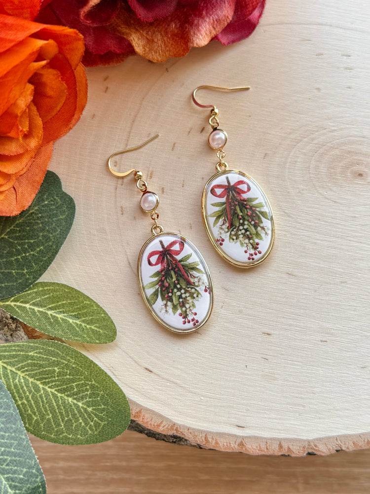 Enchanted Mistletoe Oval Drops