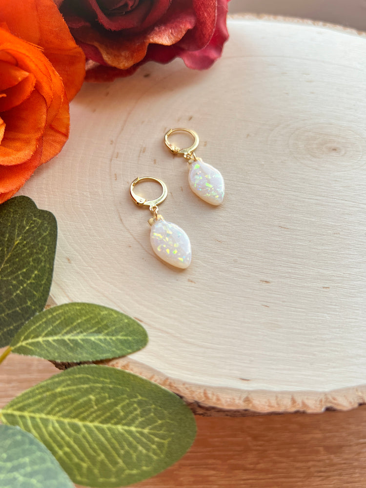 Opal Holiday Light Bulb Huggies