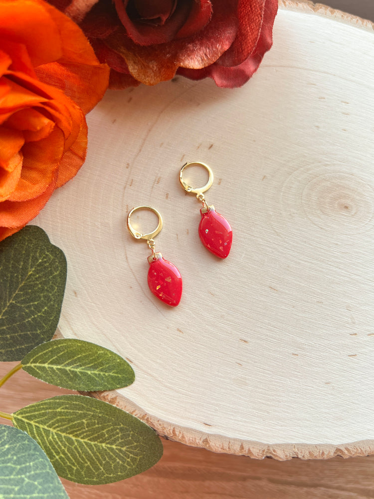 Opal Holiday Light Bulb Huggies