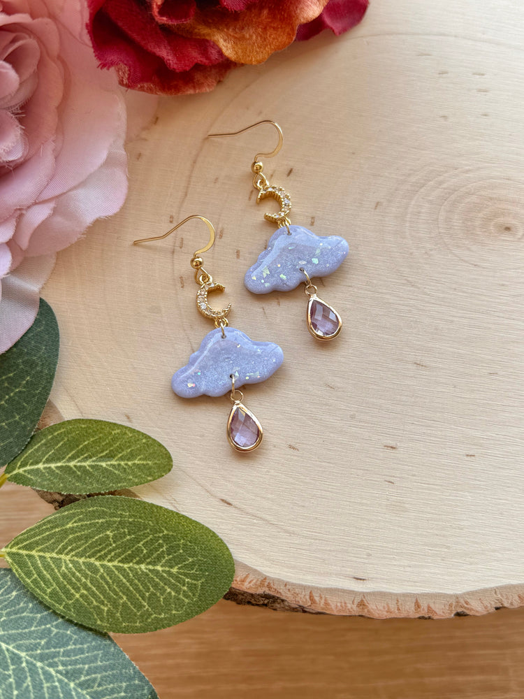 Lavender Moonlit Showers Earrings