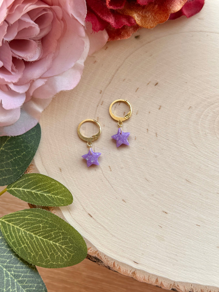 Tiny Purple Skies Star Huggies