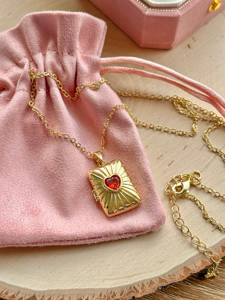 Red Heart Locket Pendant