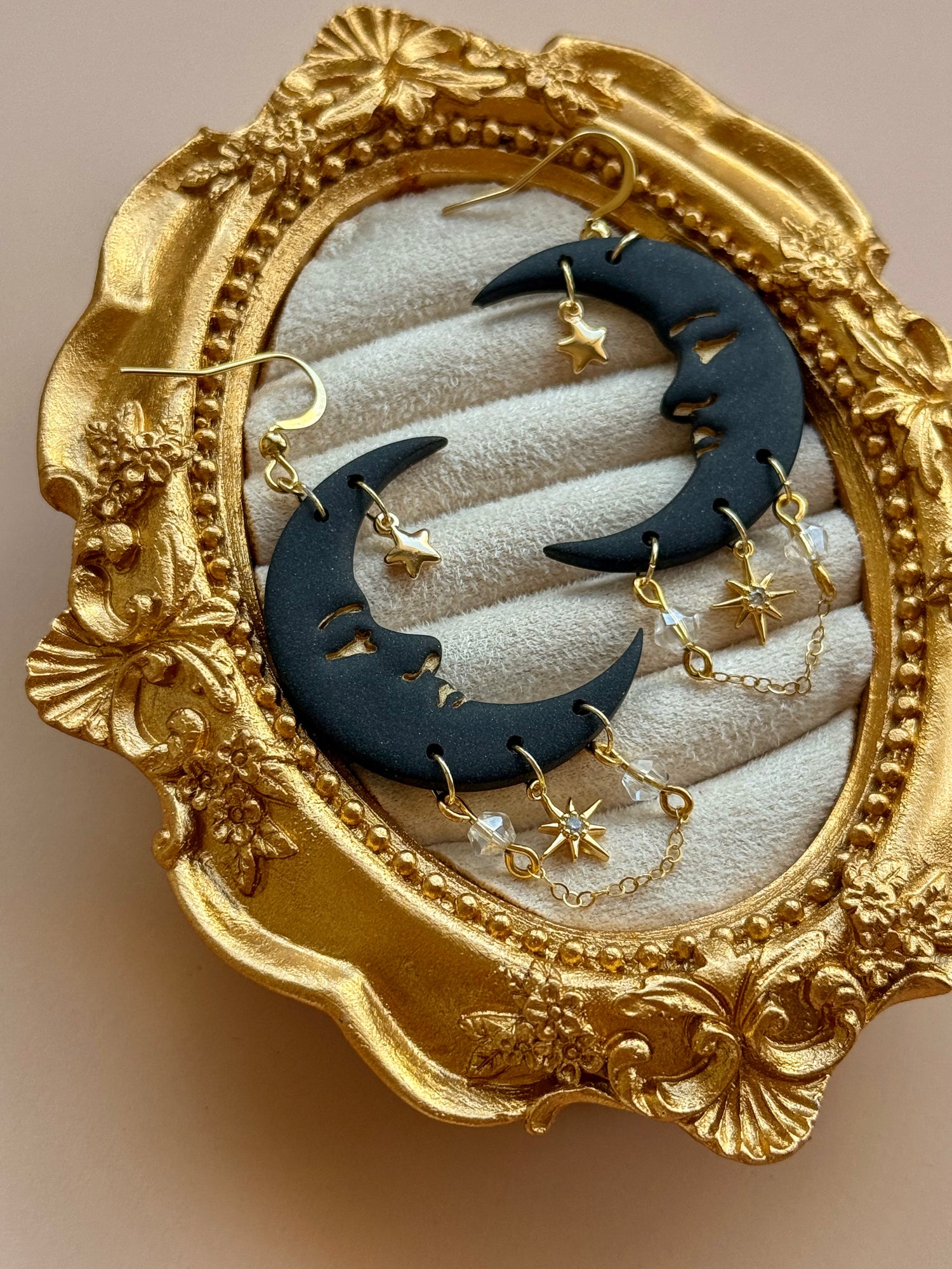 Black Moon Earring Hooks