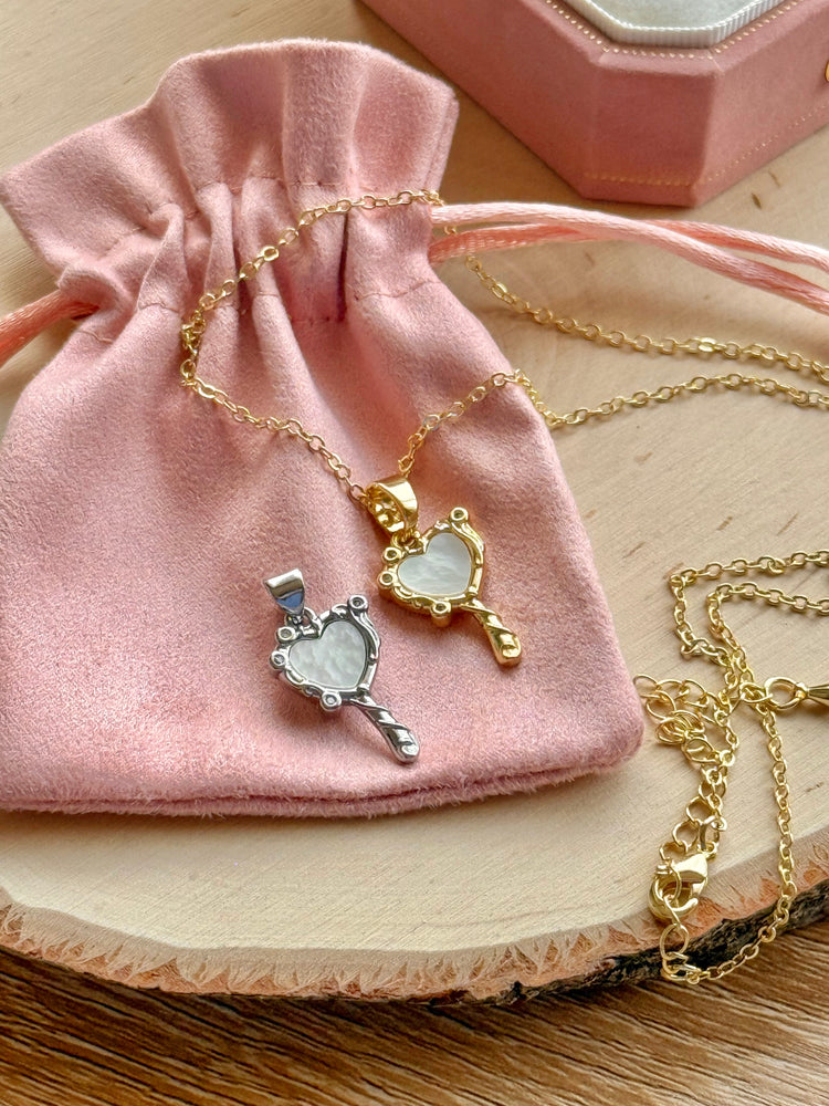 Heart Mirror Necklace
