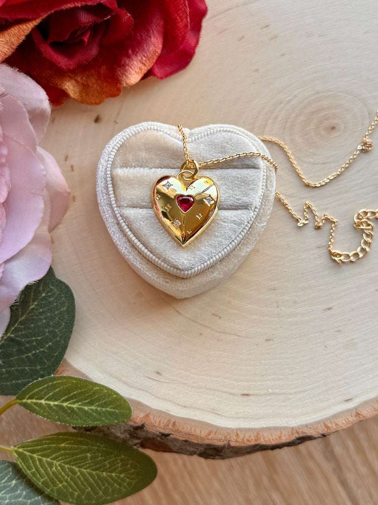 Star Struck Heart Necklace