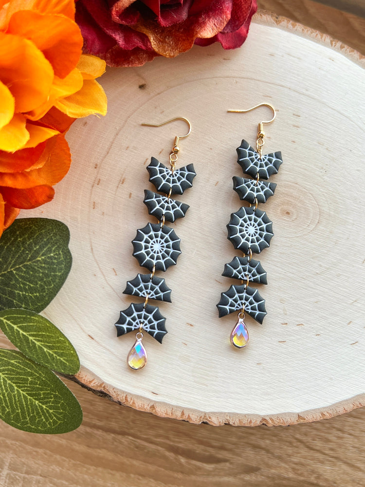 Spiderweb-Phase Earring Dangles