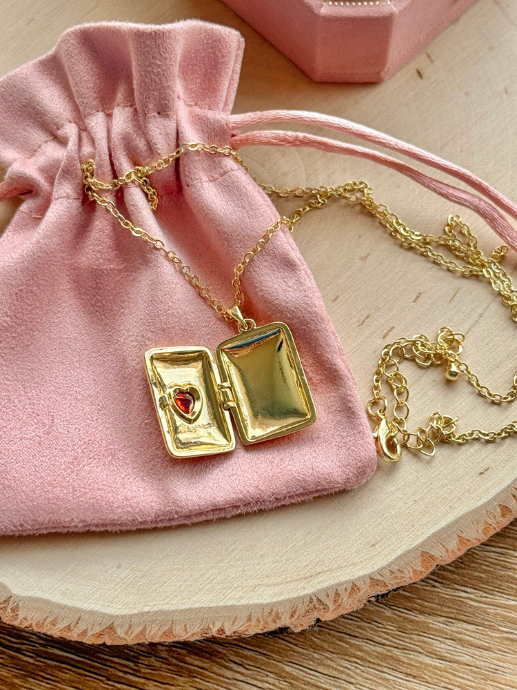 Red Heart Locket Pendant