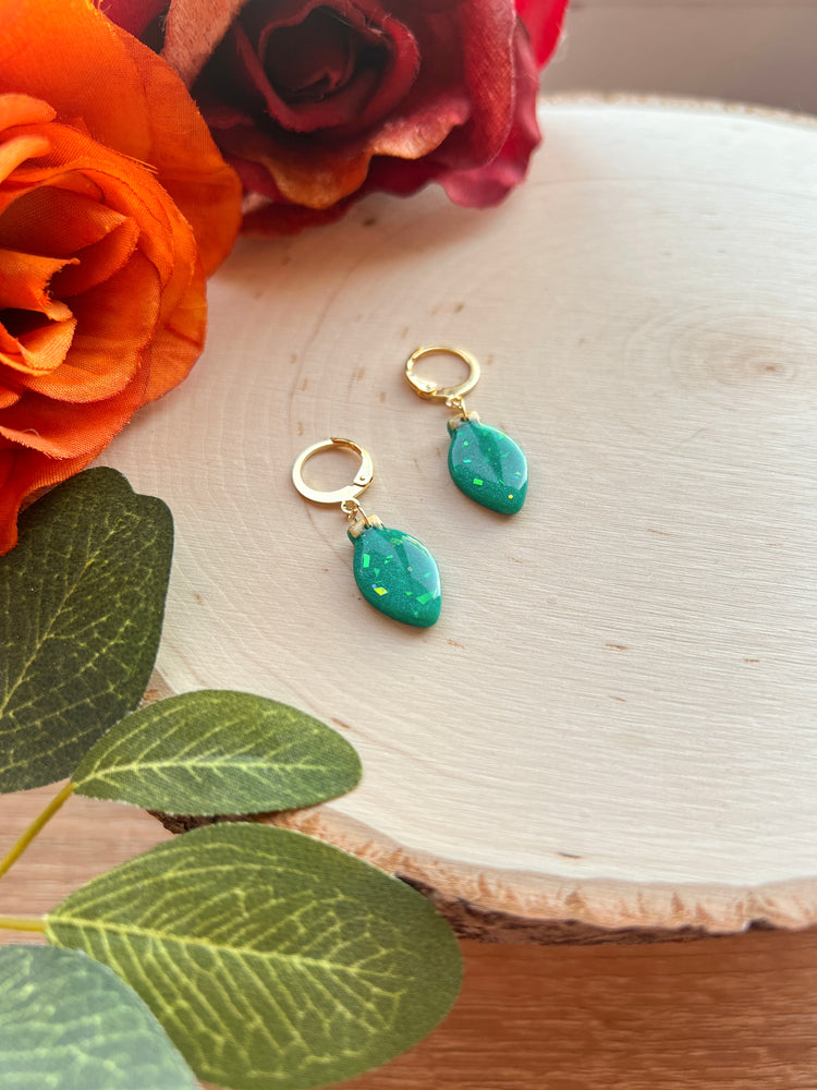 Opal Holiday Light Bulb Huggies