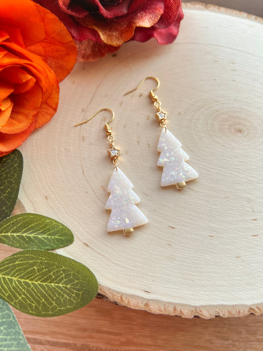 Opal Christmas Tree with Star Charm