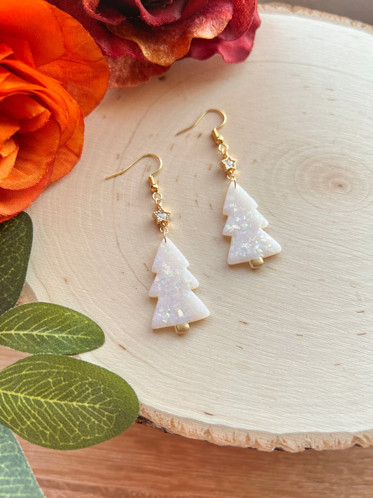 Opal Christmas Tree with Star Charm