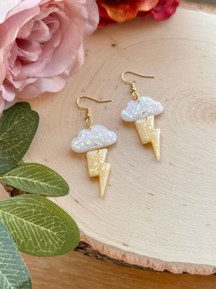 Opal Storm Cloud Earrings