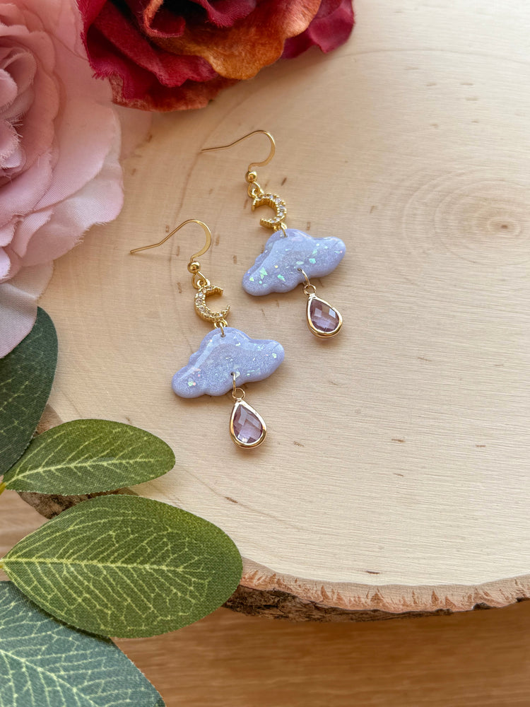 Lavender Moonlit Showers Earrings