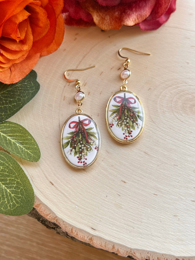 Enchanted Mistletoe Oval Drops