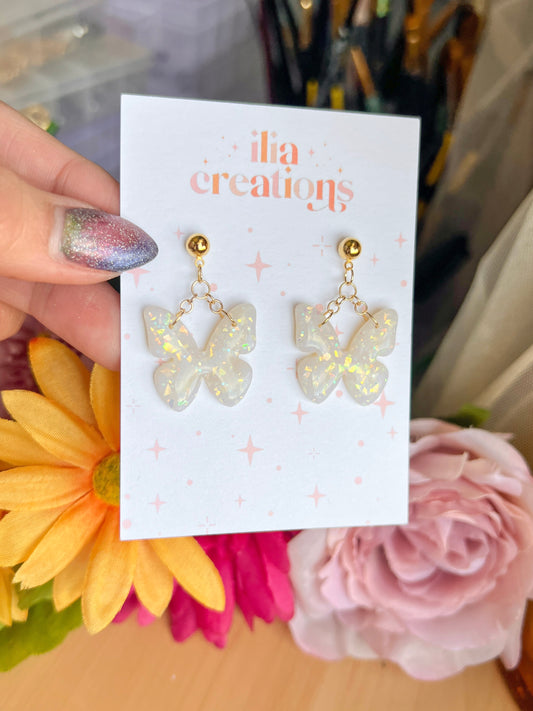 Opal Clay Butterfly Studs